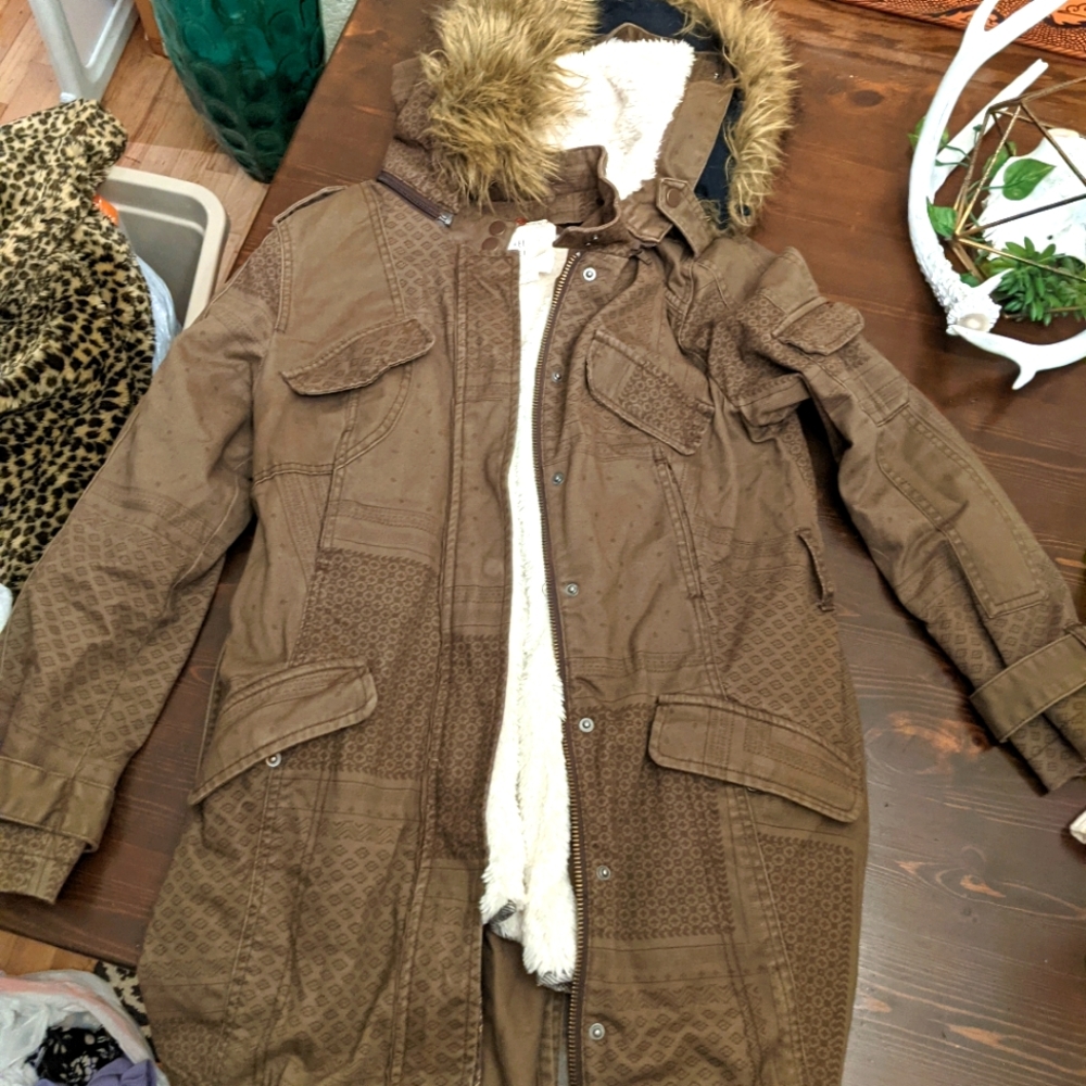 Warm cute coat.